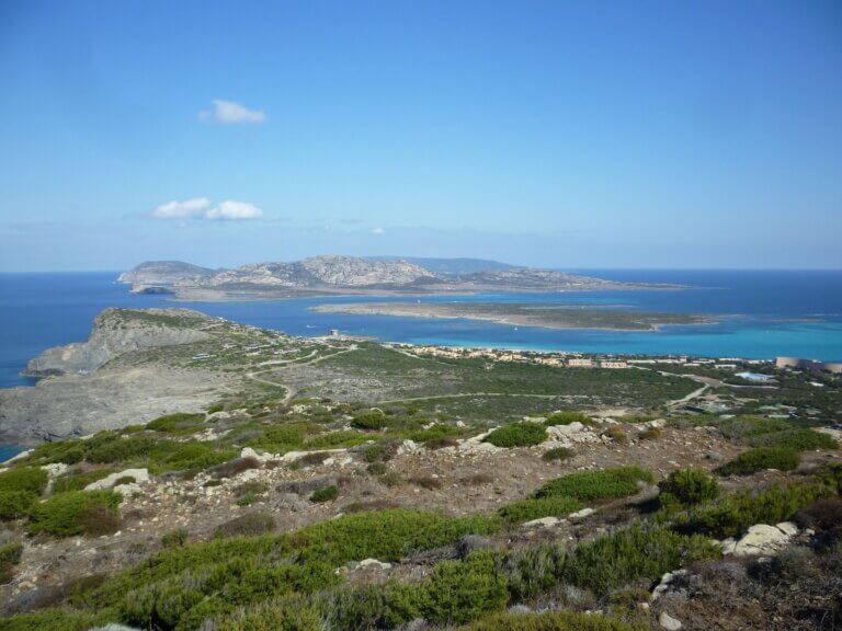 Asinara på nordvest-spidsen af Sardinien